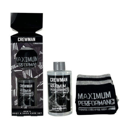 Crewman Mens Shower Gel 200ml and Knitting Socks 2 Piece Body Care Gift Set - OhYouLuckyDuck.com.au