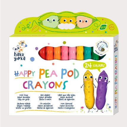 Haku Yoka Pea Pod Crayons 24 Colours