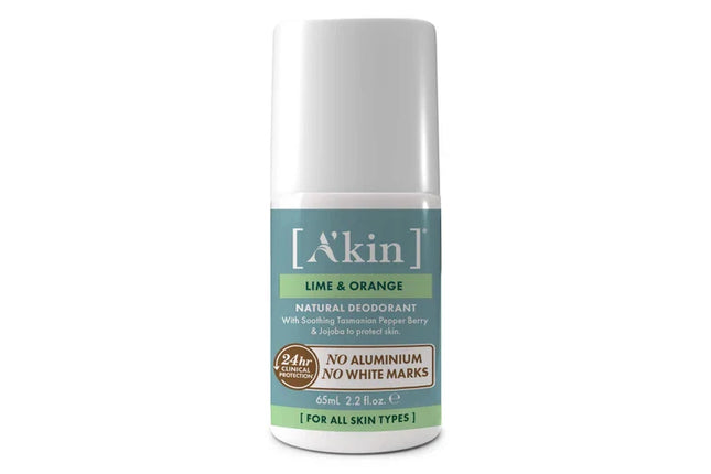 A'kin Lime & Orange Roll-On Deodorant 65ml - OhYouLuckyDuck.com.au
