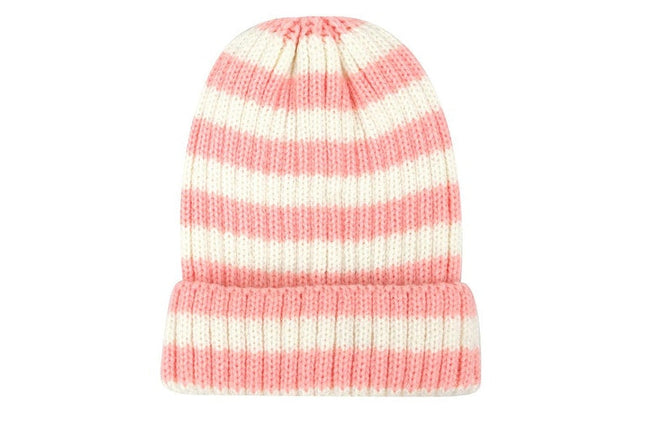Foote Street Bailey Striped Beanie Toddler Pink