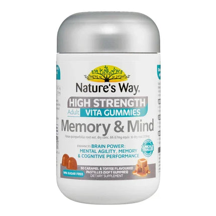 Nature's Way High Strength Adult Vita Gummies Memory & Mind 50