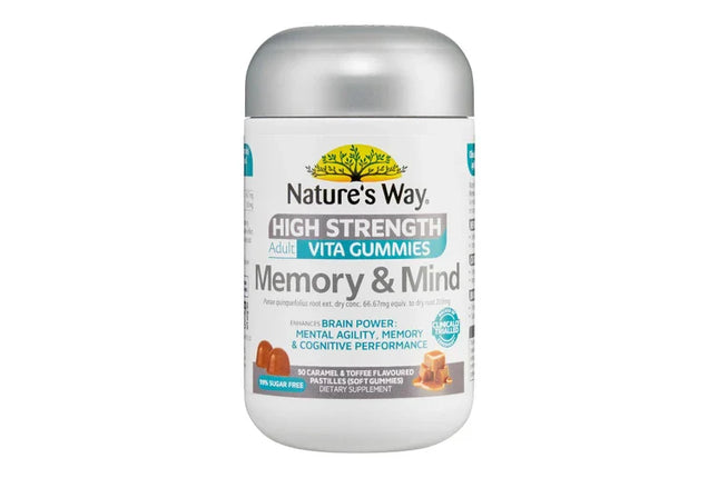 Nature's Way High Strength Adult Vita Gummies Memory & Mind 50
