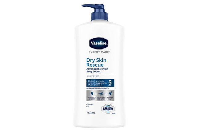 Vaseline Advanced Strength Dry Skin Rescue Body Lotion for Very Dry Skin 550ML