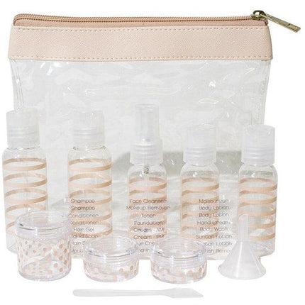 Tender Love Travel Pouch With Bottles Oat