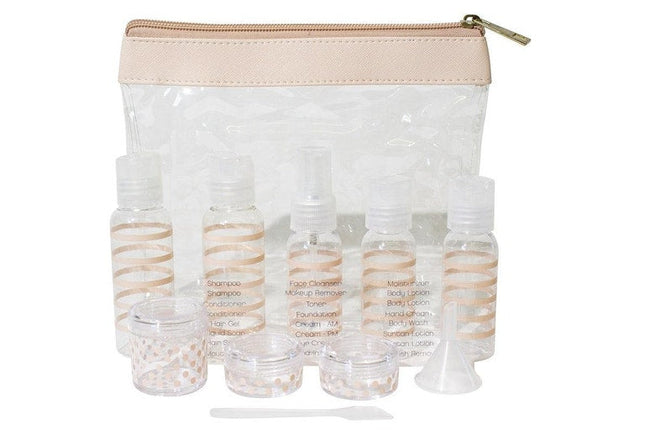 Tender Love Travel Pouch With Bottles Oat