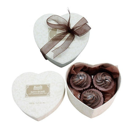 Chocolate Heart Shaped Bathbomb