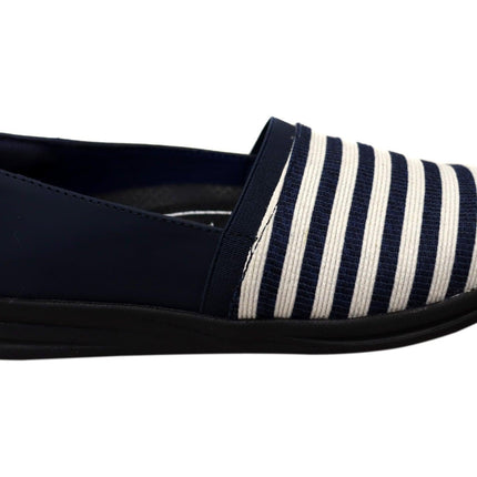 Homyped Jerico Womens Loafer Shoes Navy Cream Size 8 Us