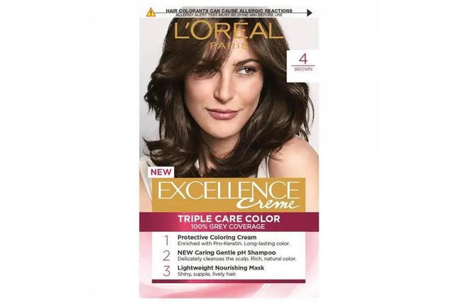 Loreal Excellence Dark Brown 4 - OhYouLuckyDuck.com.au