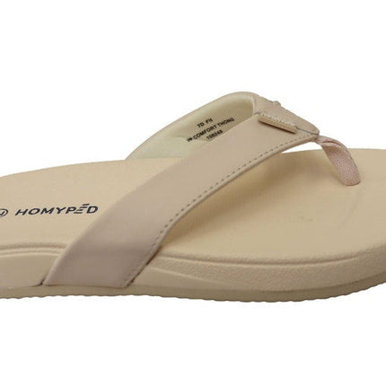 Homyped HP Comfort Women's Thongs Cream Size 10