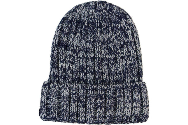 Foote Street Unisex Snuggly Beanie For Kids In Navy M/l 7-10 Years