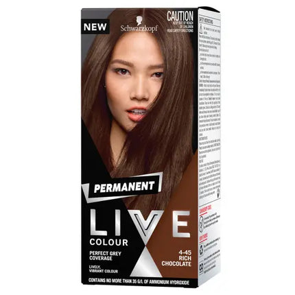 Schwarzkopf LIVE Colour Permanent 4.45 Rich Chocolate - OhYouLuckyDuck.com.au