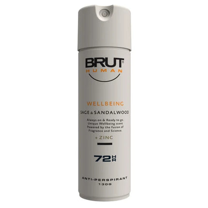 Brut Human Wellbeing 72Hr Anti-Perspirant 130g - OhYouLuckyDuck.com.au