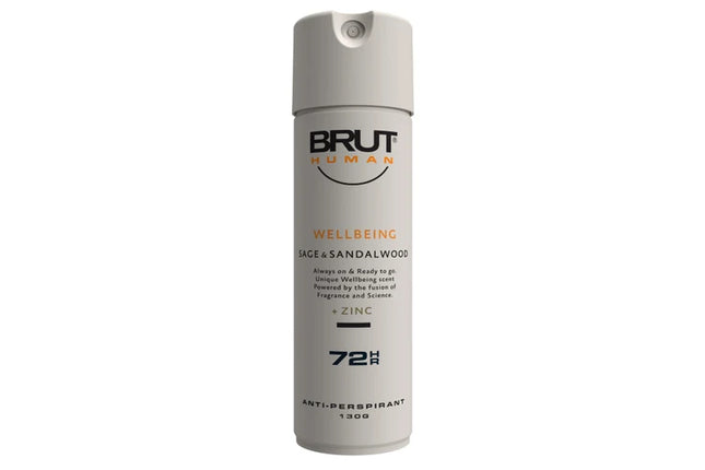 Brut Human Wellbeing 72Hr Anti-Perspirant 130g - OhYouLuckyDuck.com.au