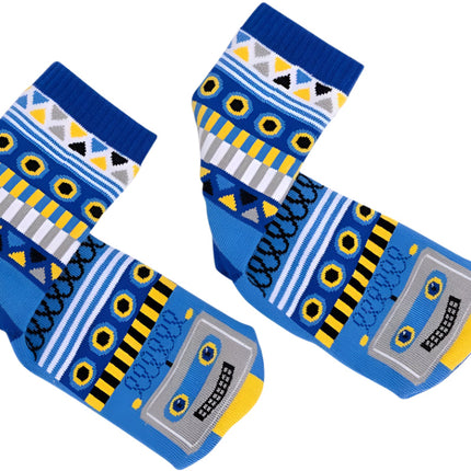 Lolly Kicks Robot Socks Size 5 to 8