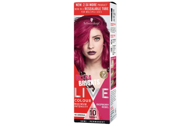 Schwarzkopf LIVE Colour Ultra Brights Raspberry Rebel 75ml - OhYouLuckyDuck.com.au