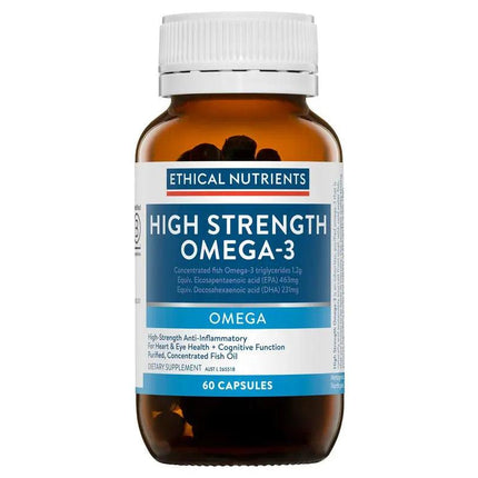 Ethical Nutrients High Strength Omega-3 60 Capsules - OhYouLuckyDuck.com.au