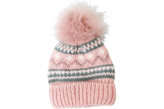 Foote Street Unisex Nordic Beanie For Kids Dusty Pink S/m
