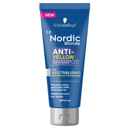 Schwarzkopf C2 Nordic Blonde Anti-Yellow Shampoo 200mL - OhYouLuckyDuck.com.au