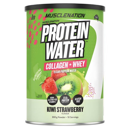 Muscle Nation Protein Water Powder Kiwi Strawberry