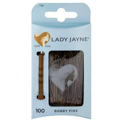 Lady Jayne Brown Bobby Pins - 100 Pk - OhYouLuckyDuck.com.au