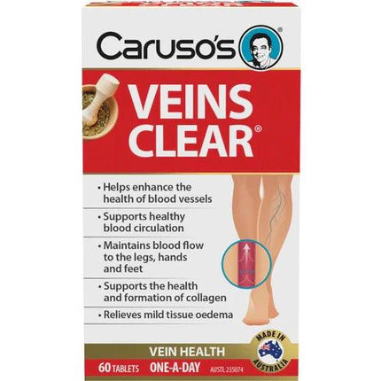 Caruso's Veins Clear(R) 60 Tablets - OhYouLuckyDuck.com.au