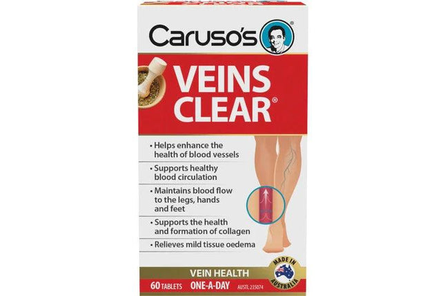 Caruso's Veins Clear(R) 60 Tablets - OhYouLuckyDuck.com.au