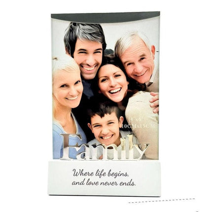 Profile Sentiments Silver Plated Family Photo Frame 10 x 15CM