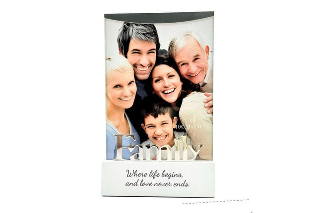 Profile Sentiments Silver Plated Family Photo Frame 10 x 15CM