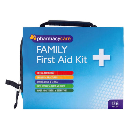 Pharmacy Care First Aid Kit Family 126 Pieces