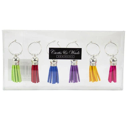 Curtis and Wade Wine Glass Marker 6 Tassels