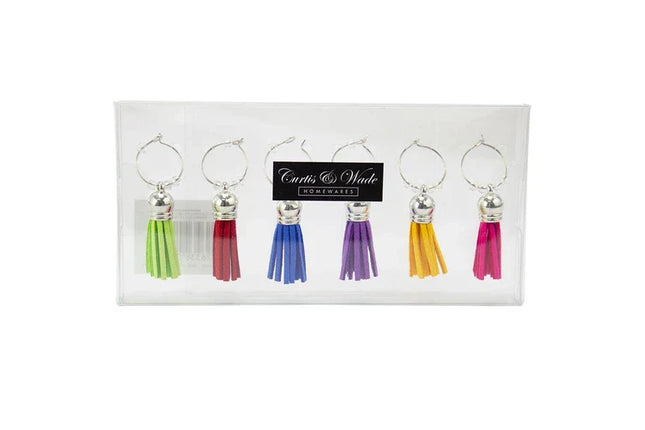Curtis and Wade Wine Glass Marker 6 Tassels