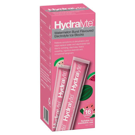 Hydralyte Ice Block Watermelon Burst 16