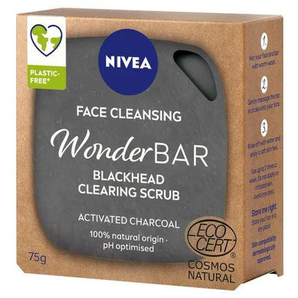 Nivea Wonderbar Anti-Blackhead Face Cleanser Scrub 75g - OhYouLuckyDuck.com.au