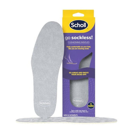 Scholl Go Sockless Insole 3Pack