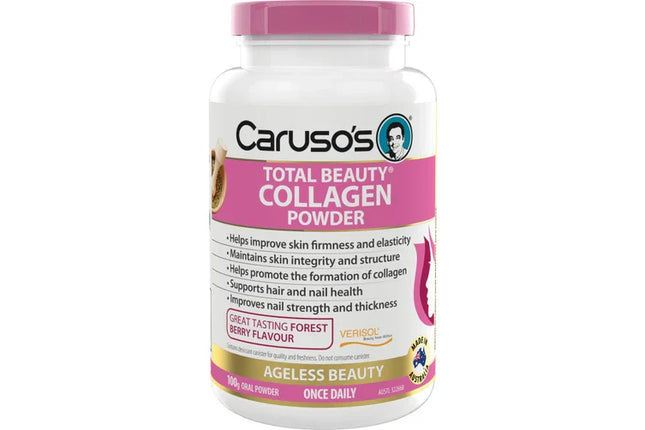 Caruso's Total Beauty Collagen Powder 100g - OhYouLuckyDuck.com.au