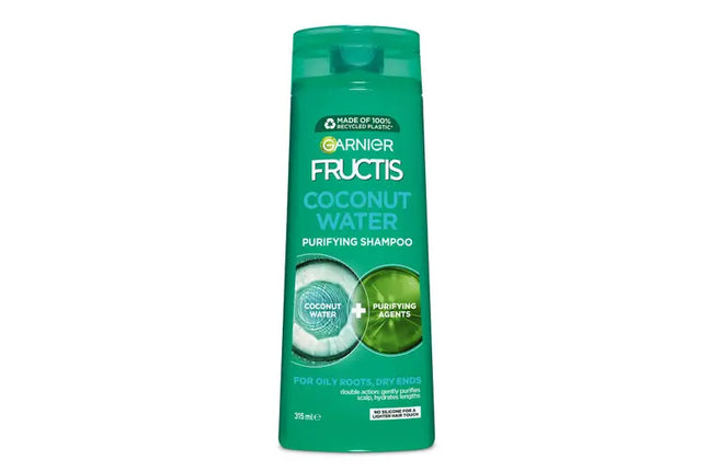 Garnier Fructis Coconut Water Shampoo 315ml for Oily Roots, Dry Ends - OhYouLuckyDuck.com.au