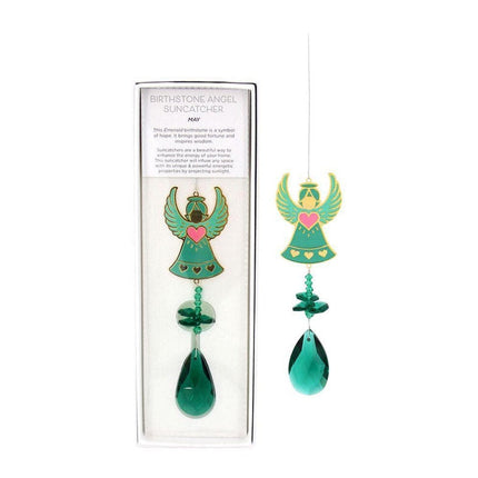 Gibson Gifts May Birthstone Angel Suncatcher Home Decor