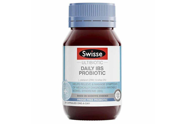 Swisse Ultibiotic Daily IBS Probiotic Caps 30 - OhYouLuckyDuck.com.au