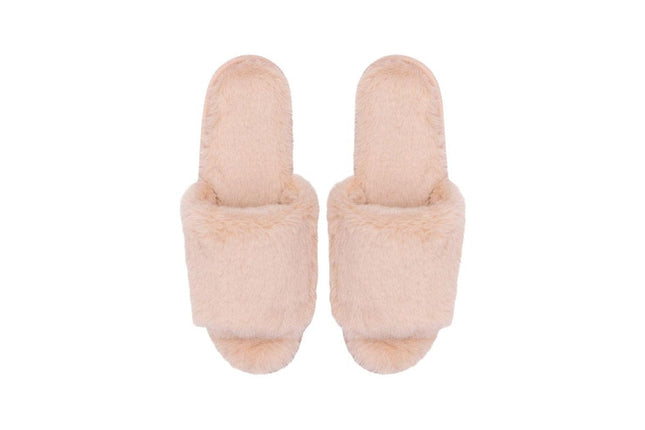 Snuggups Womens Open Toe Gardenia Plush Slippers Eu35-37