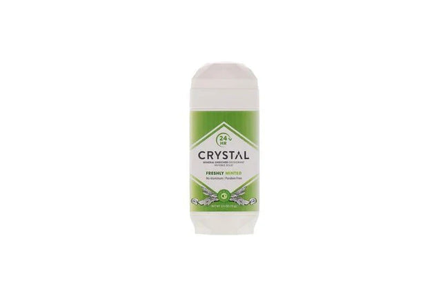Crystal Body Deodorant, Mineral Enriched Deodorant, Invisible Solid, Freshly Minted 70g - OhYouLuckyDuck.com.au