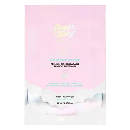 SugarBaby Goodbye To Dry Premium Biodegradable Bamboo Sheet Mask 10PK