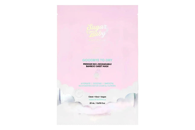 SugarBaby Goodbye To Dry Premium Biodegradable Bamboo Sheet Mask 10PK