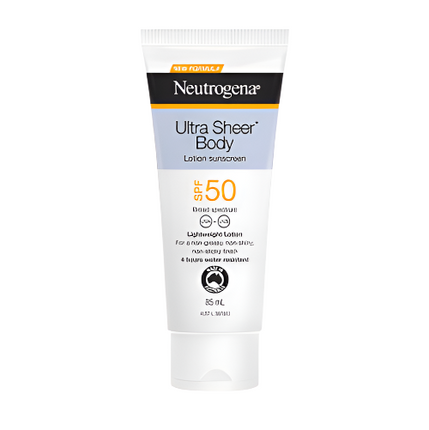 Neutrogena Ultra Sheer Body Lotion Sunscreen SPF50 85 mL