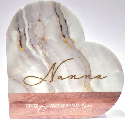 Eternal Love Aqua Nanna Inspirational Plaque Gift for Grandmother