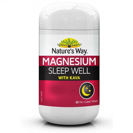 Natures Way Magnesium Sleep Well 60 Tablets - OhYouLuckyDuck.com.au