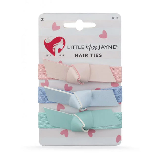 Lady Jayne Little Miss Jayne Bow Hair Ties 3 Pack - OhYouLuckyDuck.com.au