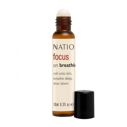 Natio Focus On Breathing Essential Oil Roll-On 10ml - OhYouLuckyDuck.com.au
