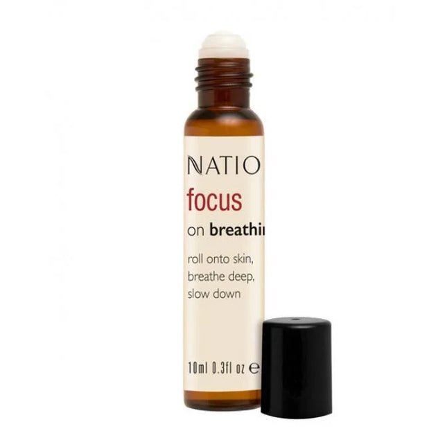Natio Focus On Breathing Essential Oil Roll-On 10ml - OhYouLuckyDuck.com.au
