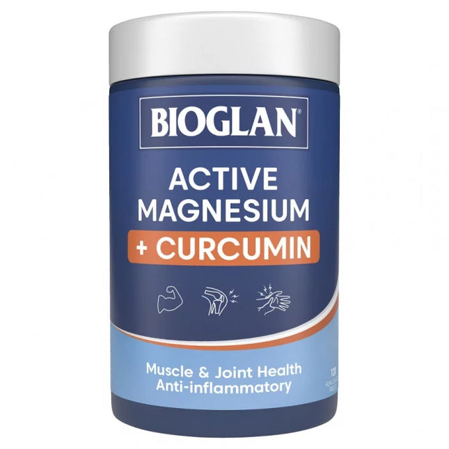 Bioglan Active Magnesium & Curcumin Tabs 120 - OhYouLuckyDuck.com.au