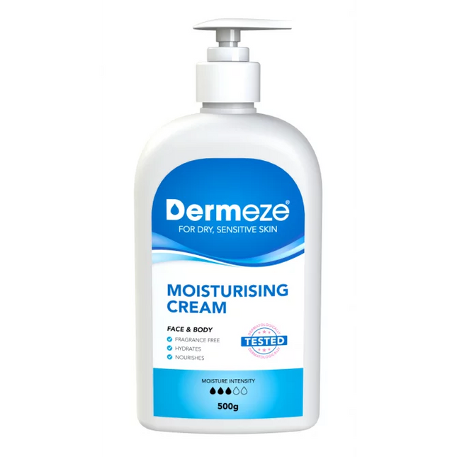 Dermeze Moisturising Cream 500g - OhYouLuckyDuck.com.au
